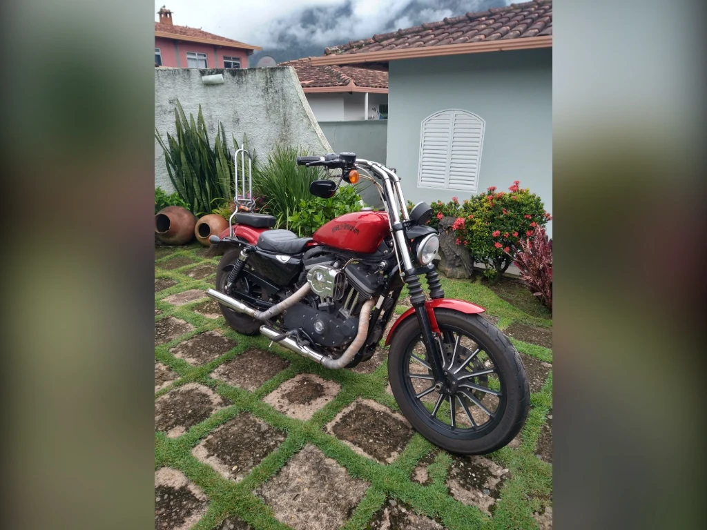 Harley-Davidson XL 883N Iron 2012 laranja à venda no Motonline - foto 4 de 5