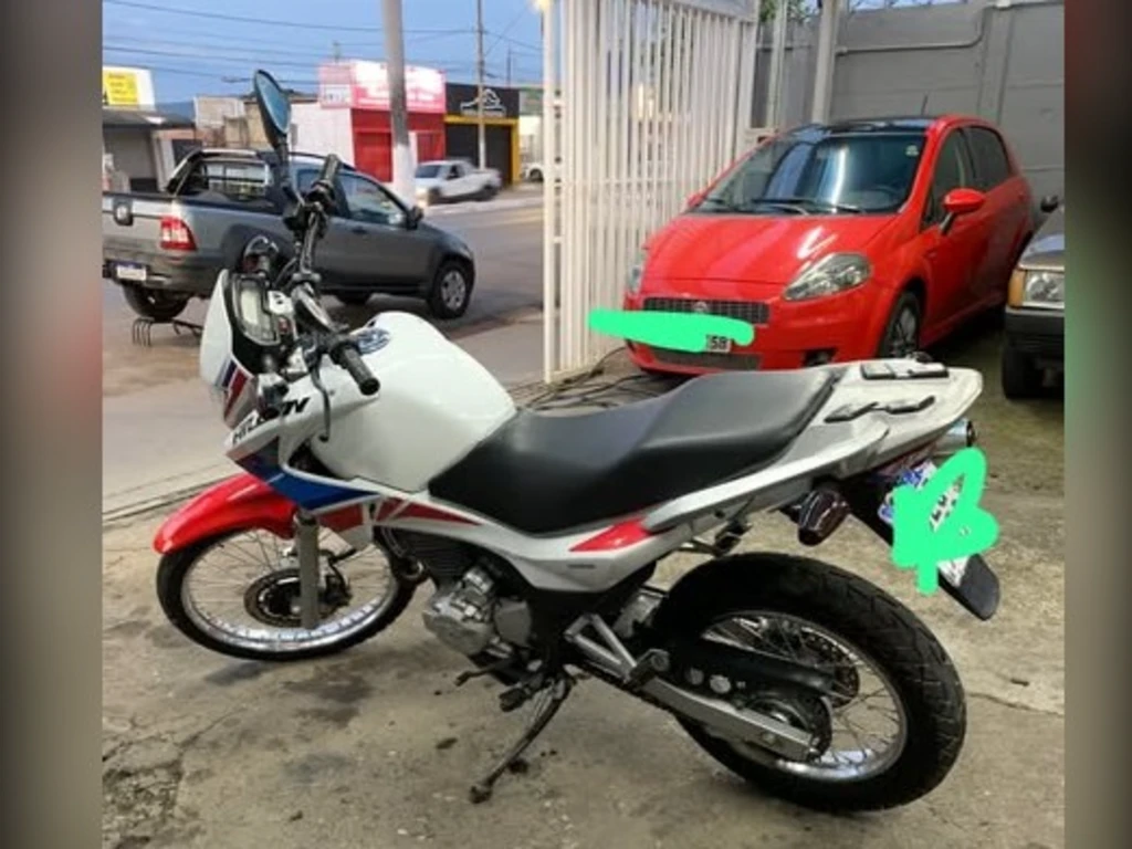 Honda NX 400i Falcon 2014 branca à venda no Motonline - foto 5 de 6