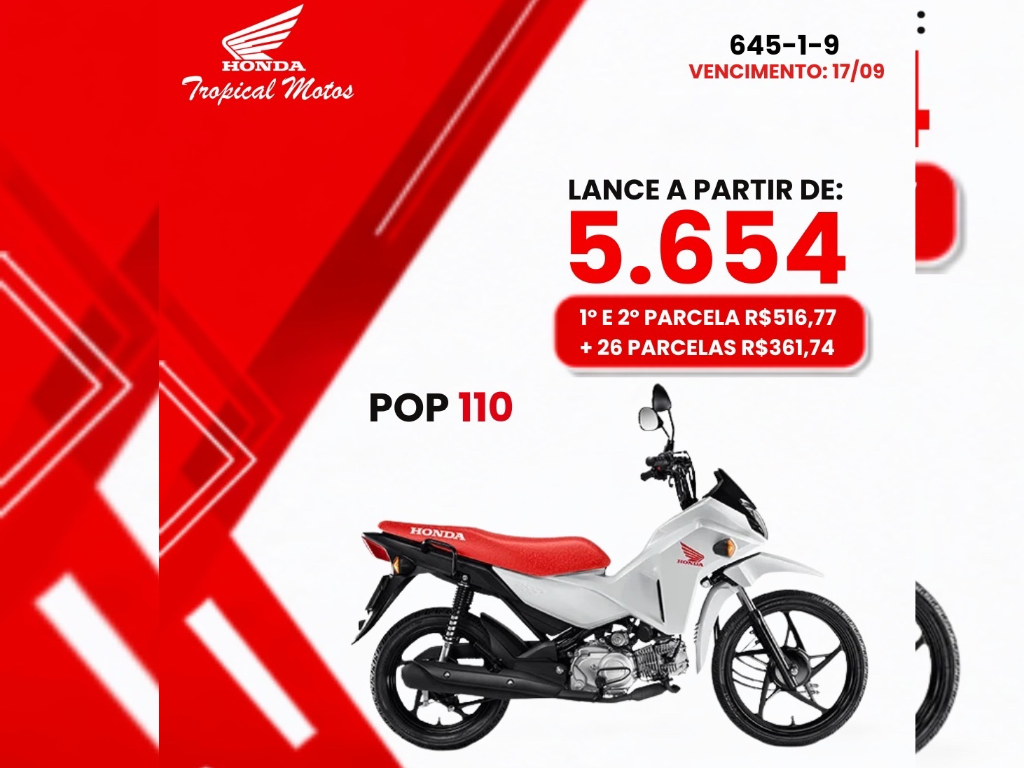 HONDA POP 110i ES 2026 à venda na Alana Honda
